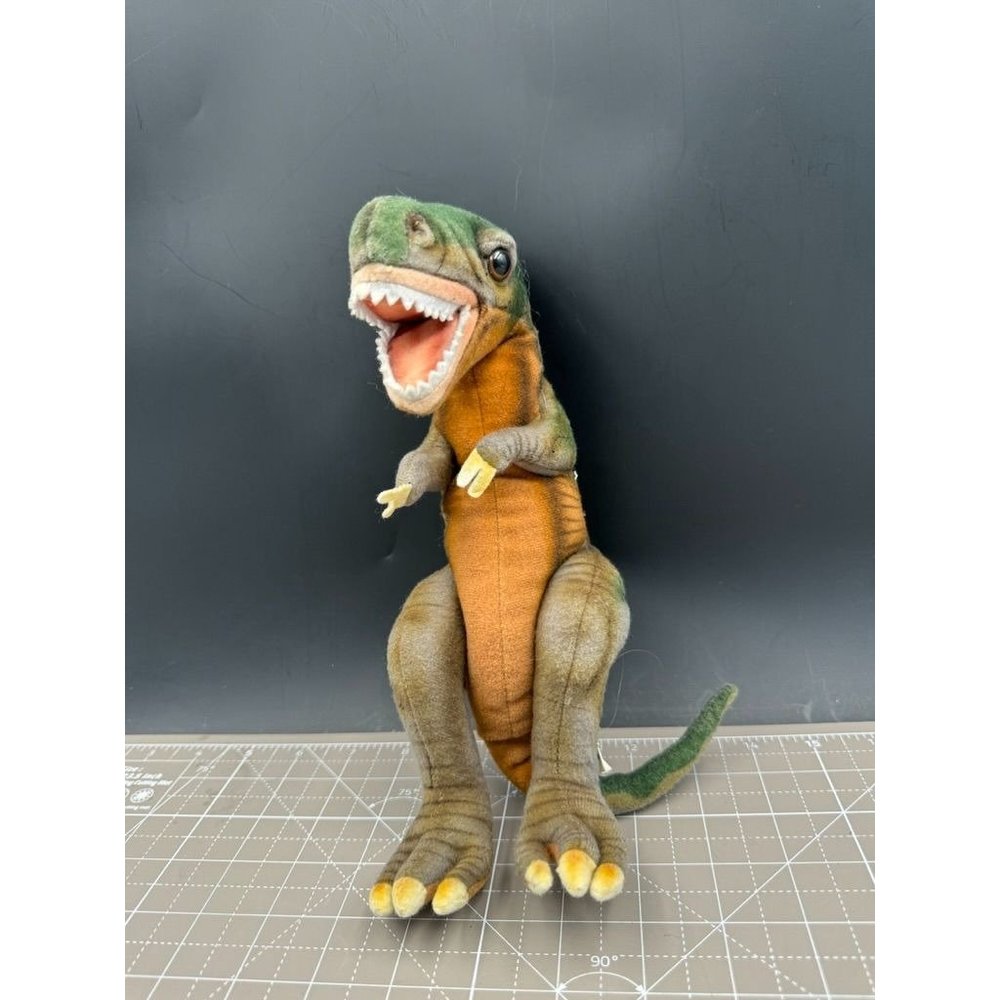 HANSA 10" T-Rex Baby Plush Soft Toy Dinosaur By Hansa